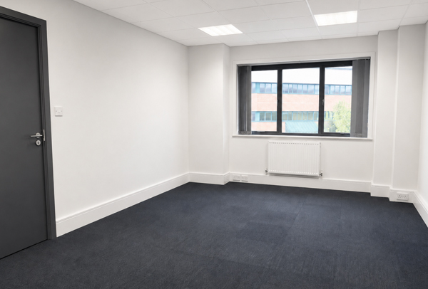Working office after professional redecoration in Flitwick