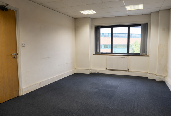 Working office before commercial redecoration in Flitwick