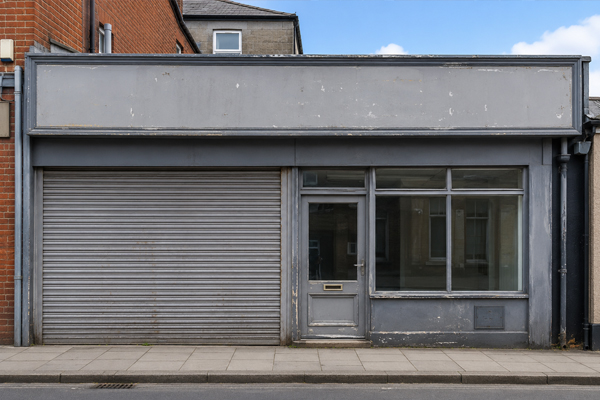 Commercial premises before professional painting and spraying in Milton Keynes