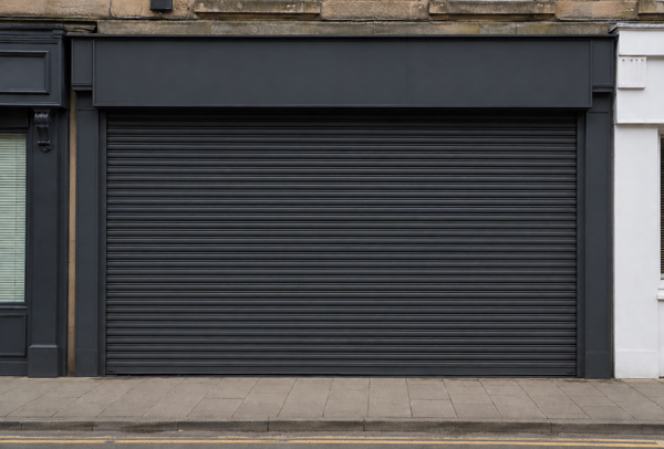 Serviceable roller shutter after commercial refinishing in Flitwick