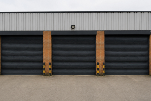 Roller shutter door after professional painting in Daventry