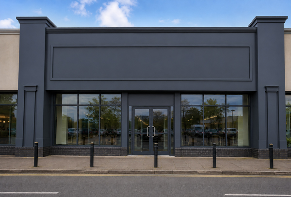 Commercial shop front after painting in Daventry
