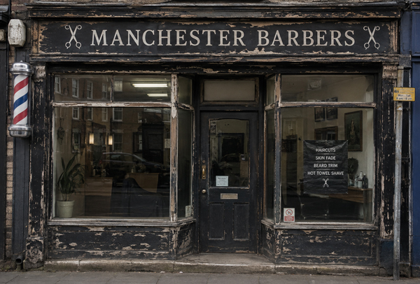 Commercial shop front before repainting in Daventry