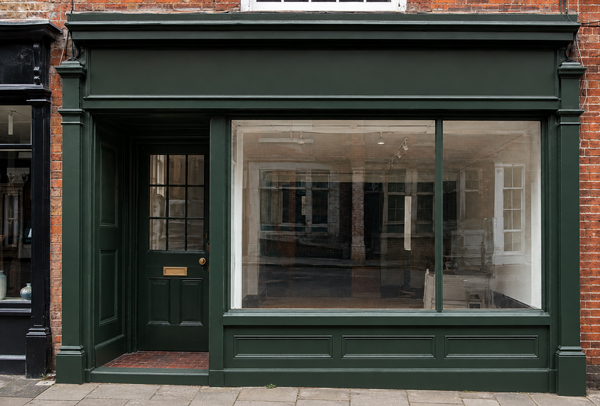 Traditional timber shop front after renovation painting in Sandy
