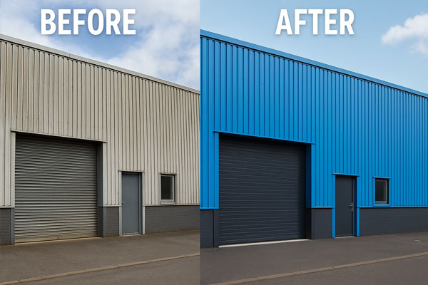 Cladding painting in Arlesey