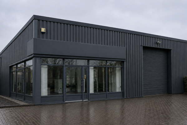 Commercial premises after professional spray painting in Letchworth Garden City