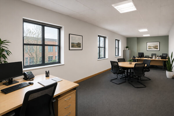 Office after professional painting in Daventry