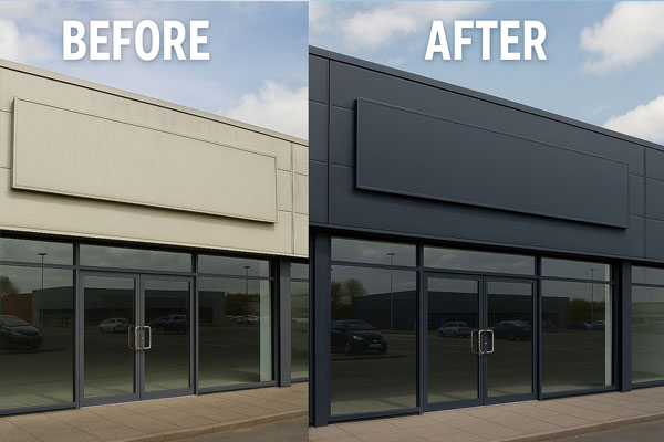 Cladding painting in Arlesey